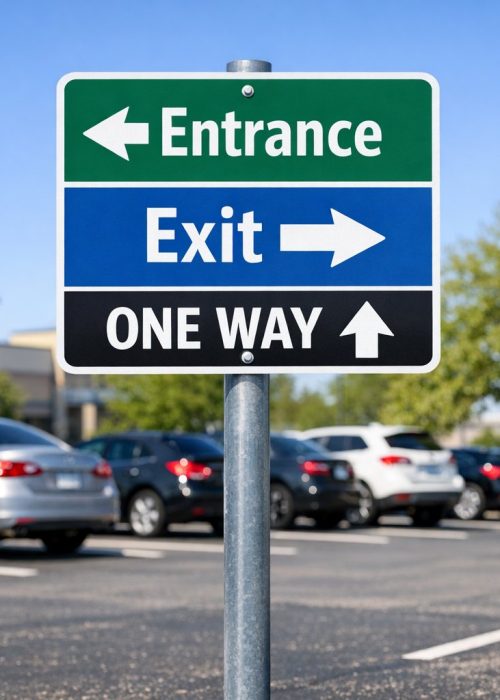 Parking Lot Directional Signs